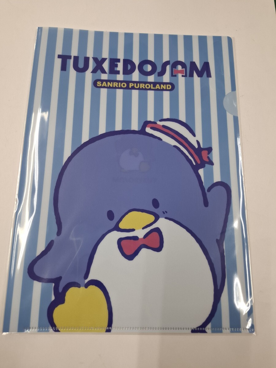 タキシードサム クリアファイル サンリオ ピューロランド TUXEDO SAM Sanrio レトロ