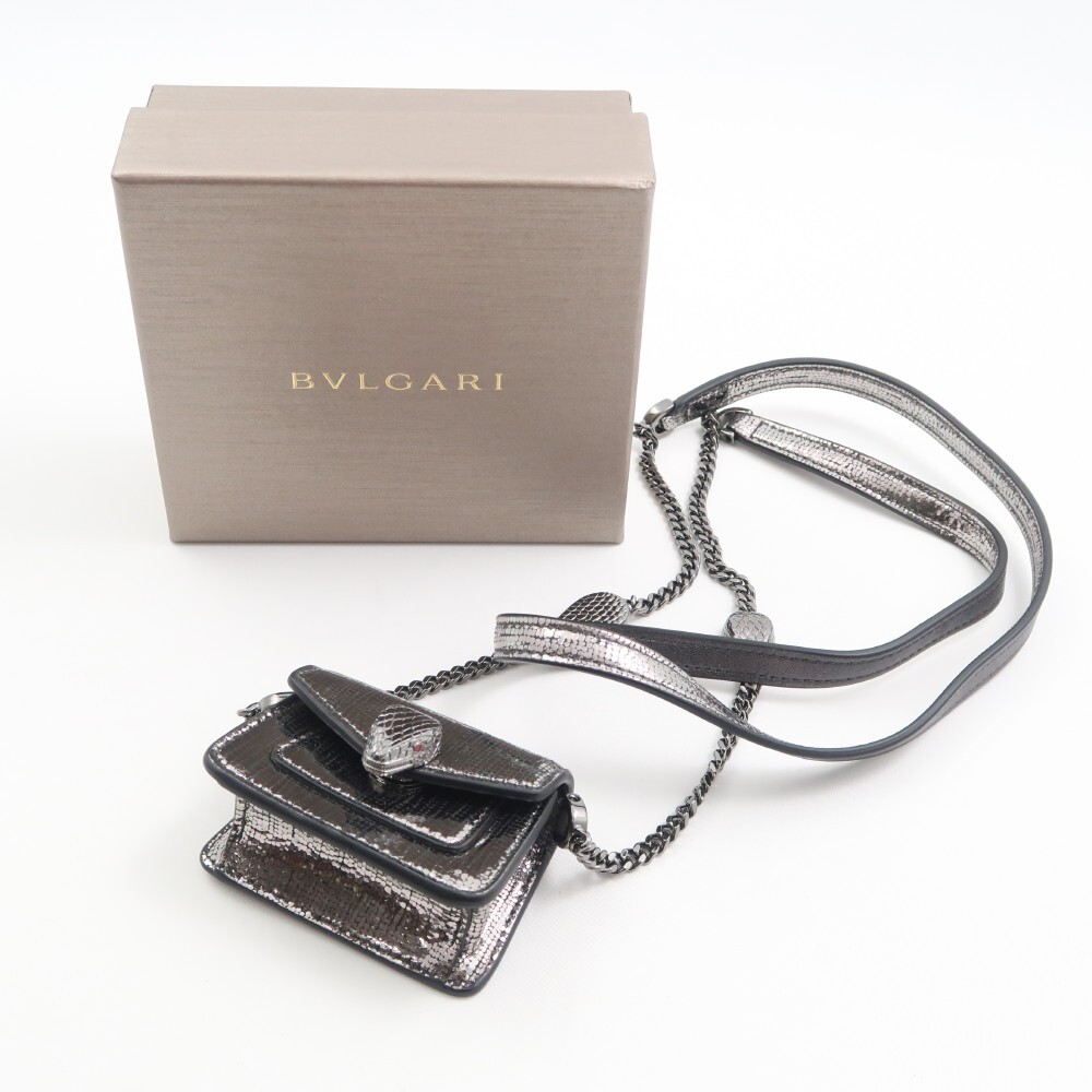 未使用 BVLGARI ブルガリ セルペンティ マイクロバッグ マイクロバッグ ショルダー レディース AT1452W1
