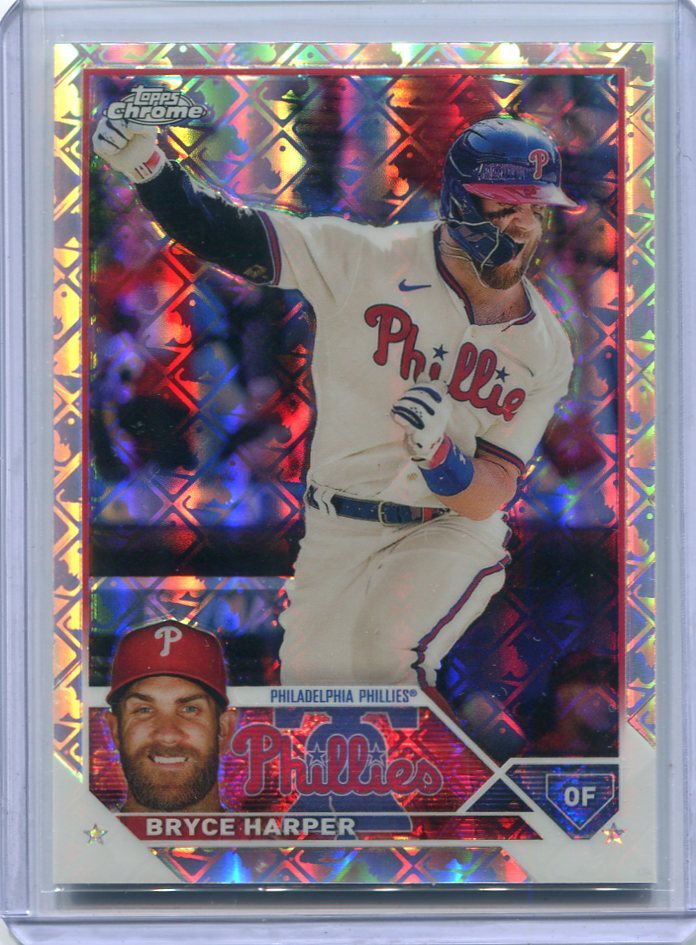 2023 Topps Chrome Logofractor Edition 3 Bryce Harper ブライスハーパー ベースカード