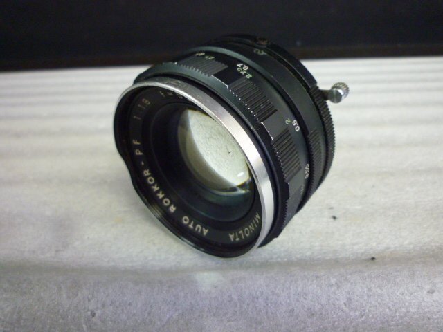 CHA-27761-45 ジャンク品 MINOLTA ミノルタ AUTO ROKKOR-PF 1:1.8 f=55mm