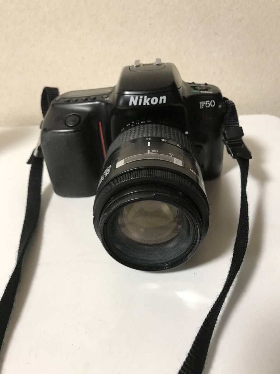 動作未確認の為ジャンク　Nikon ニコン　F50 AF NIKKOR 35-105mm 1:3.5-4.5 パノラマ　黒　【CAM-0622602】