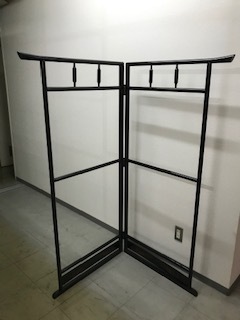 展示品！漆塗り(キンマ) 衣桁