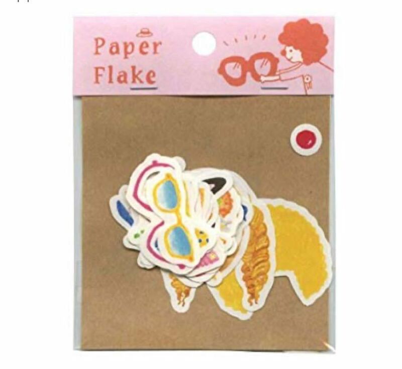 Paper Flake 新品　ファッショングッズのデコレーションでアルバム作りを楽しく！イラストシート27種。スクラップブック(APF-14)