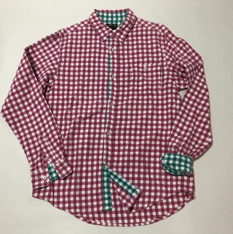 ■Mサイズ■ STUSSY Kit Plaid Flannel Shirt ( ステューシー チャプト 長袖 チェック ネル シャツ チャプト 周年 記念 限定 レア)⑦