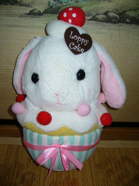 ●○ぽてうさろっぴー　ろっぴーケーキ（Ｌｏｐｐｙ　Ｃａｋｅ）ぬいぐるみ◆カップケーキ、兎、うさぎ、ウサギ○●