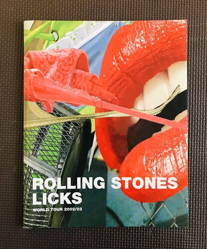 ☆The Rolling Stones☆ザ・ローリングストーンズ ツアーパンフレット【LICKS WORLD TOUR2002】