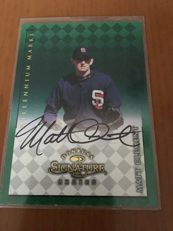 【元Padres/Matt Clement/MLB通算87W】1998 Donruss Signature 256/300 