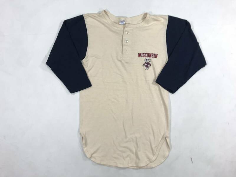 古着 19008 Mサイズ Tシャツ カレッジ USA ビンテージ オリジナル vintage 60 70 80 90 champion チャンピオン ベースボール