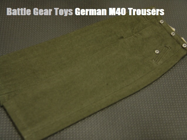 【BGT製】1/6ドールカスタムパーツ：WWII ドイツ軍 M40型トラウザース(フィールドグレー) 