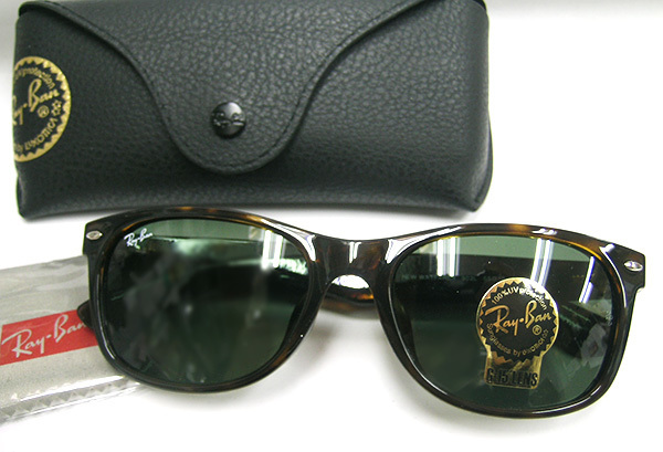 Ray-Ban レイバン 正規品 サングラス RB2132F-902L New Wayfarer Classic ニューウェイファーラー TORTOIRSE ブラウン系 G-15レンズ 新品