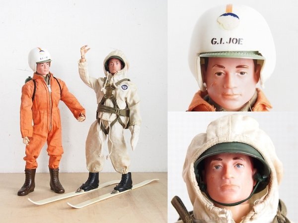 G.I.JOE フィギュア 2体セット　G.I.ジョー　HASBRO　ハズブロ　1964年　レスキュー　スキー兵　スキーパトロール　玩具　昭和レトロ　Q74
