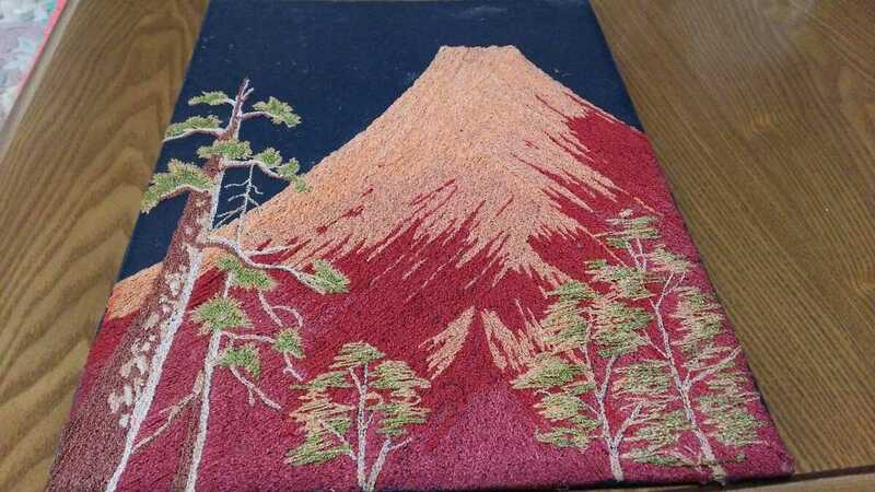 松鳩☆刺繍☆富士山