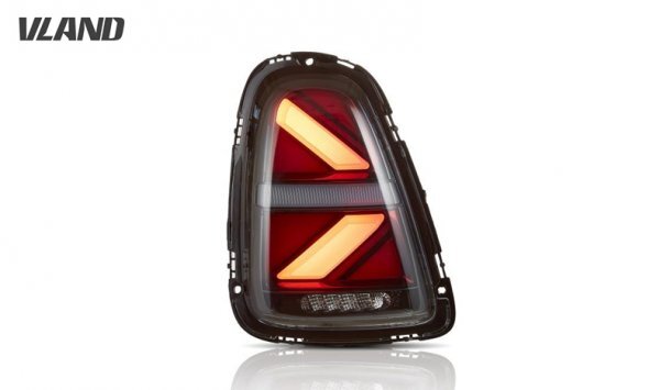 クリア VLAND ミニ MINI R56 R57 R58 R59 LED テールランプ ユニオンジャック現行仕様デザイン 前期 後期 流れるウインカー オープニング