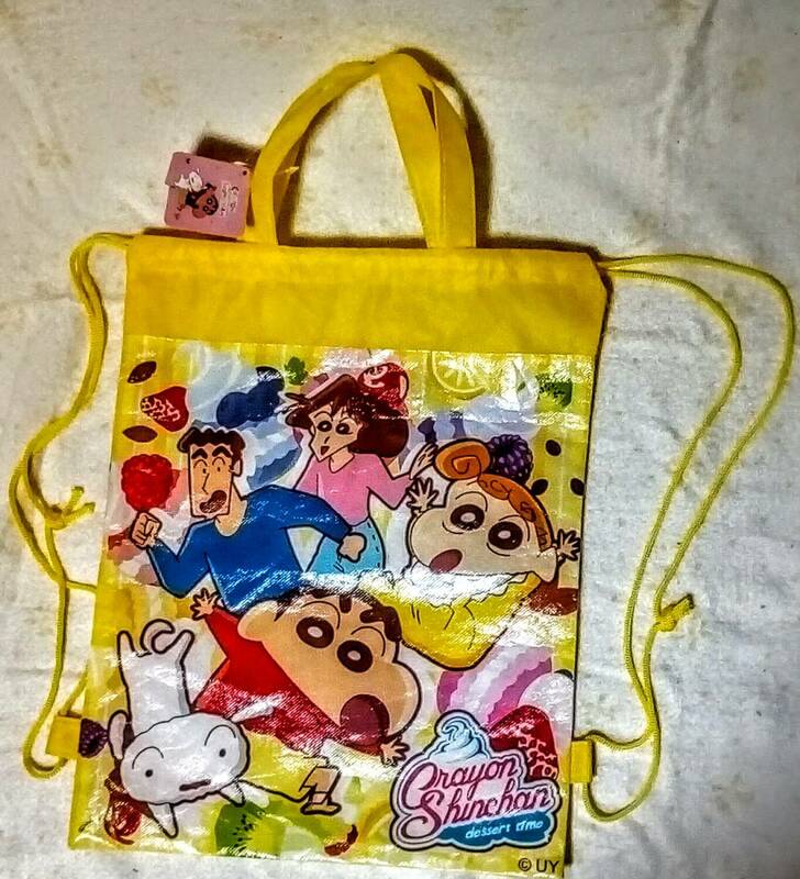 クレヨンしんちゃんのカラフル2wayバッグ黄色景品用非売品