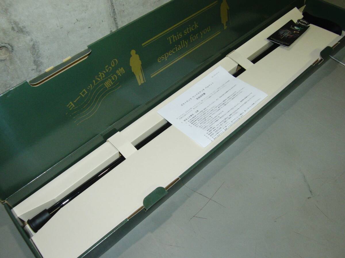 未使用品 GASTROCK ガストロック ウッドステッキ ベルベット ブラック Made in Germany 杖 丈夫　/BG24