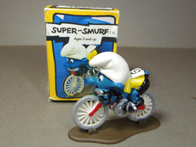 Smurf スーパースマーフ PVCフィギュア ロードレース 40501 自転車 競輪