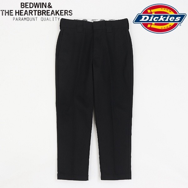 美品◆BEDWIN & THE HEARTBREAKERS ベドウィン アンド ザ ハートブレイカーズ×ディッキーズ 9L TC JESSEE クロップド チノ ワークパンツ 1