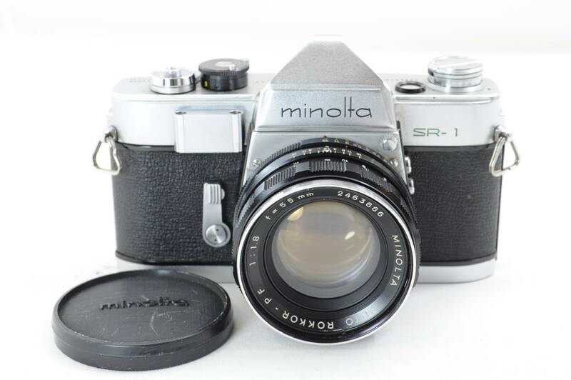 【ecoま】ミノルタ MINOLTA SR-1（緑）55mmレンズ付き CHIYODA KOGAKU フィルムカメラ