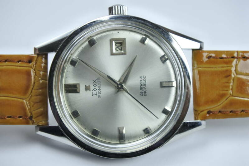 ☆☆☆デッドストック19５0～60年代スイス名機 エドックス パイオニア 21石 高級 手巻紳士腕時計 未使用