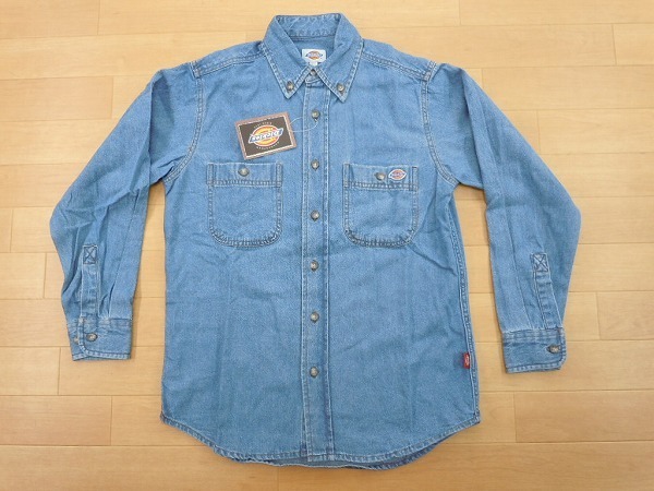 h154★新品★サイズ SS★DICKIES ディッキーズ FB460U デニムシャツ★ワークシャツ ボンマックス★カラー7 ブルー★即決★