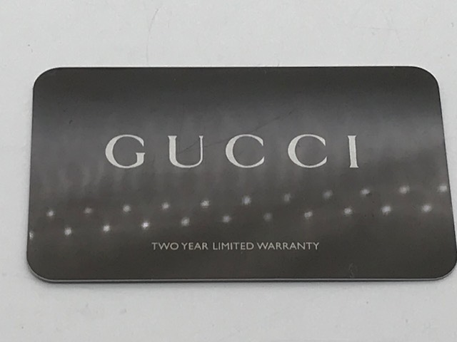 Gucci　グッチ　無記名ギャランティカード　店舗印有り　純正品