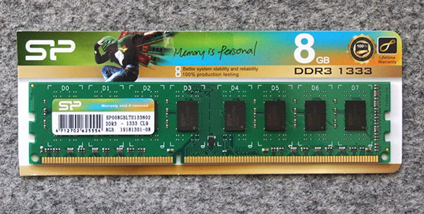 Silicon-Power デスクトップPC用メモリ 240Pin DIMM DDR3-1600 PC3-10600 8GB