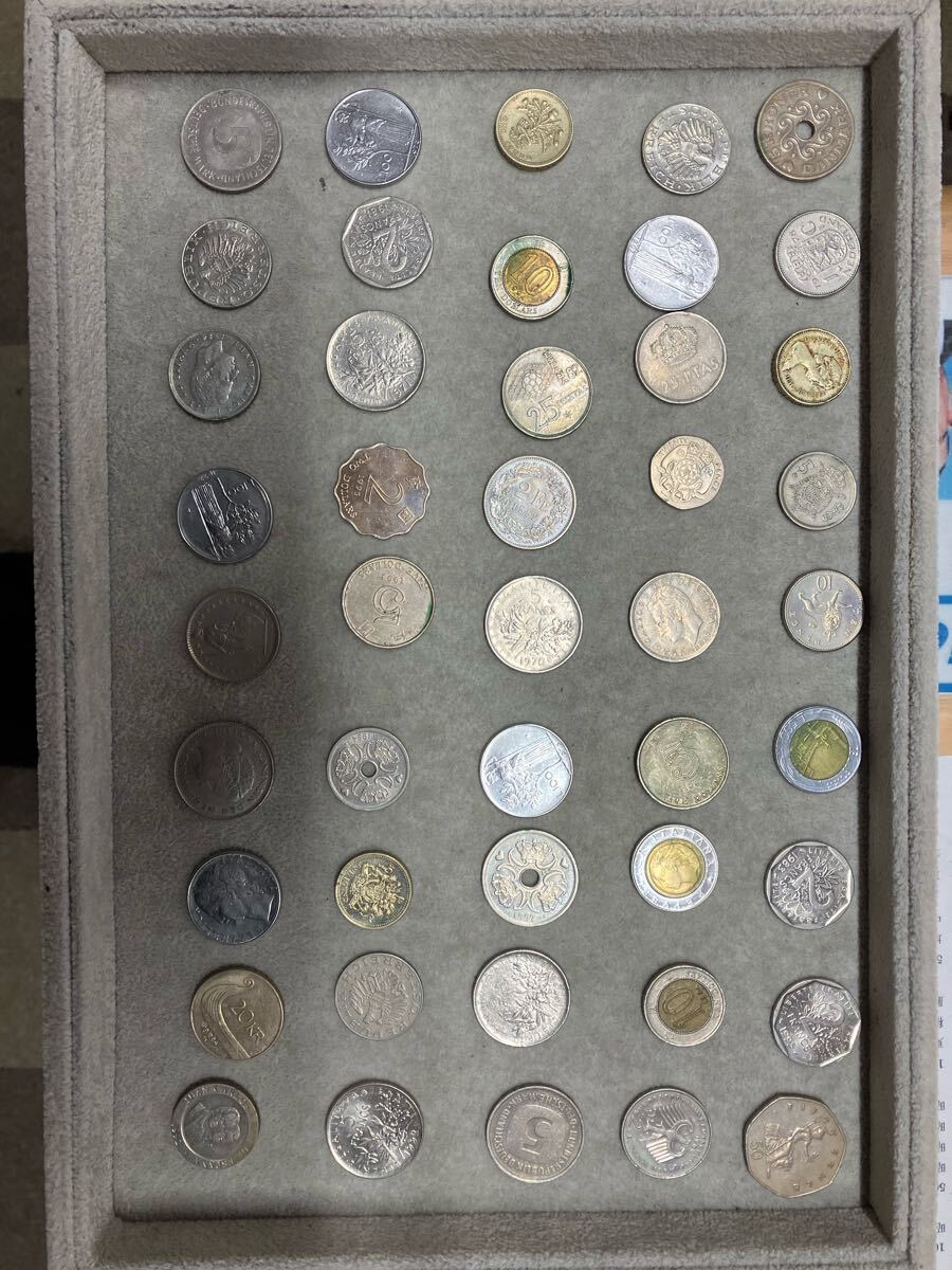 外国銭45枚セット　 古銭 硬貨 貨幣 60サイズ