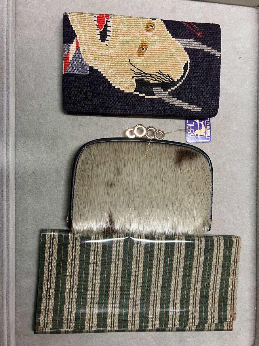 財布3点セット　ジャンクあり　がま口　和装小物　60サイズ