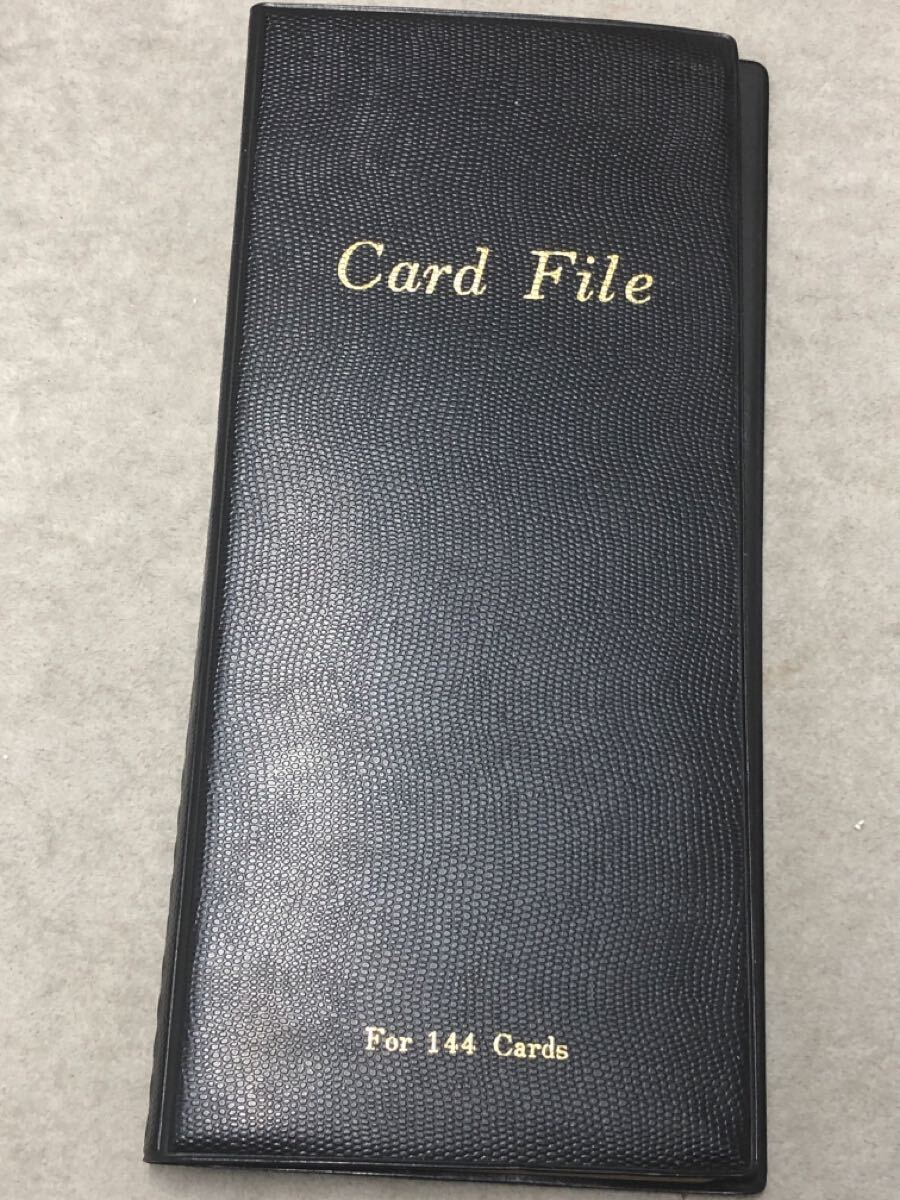 カードファイル　両面144枚収納　約9×5cm収納可能　ジャンク　60サイズ
