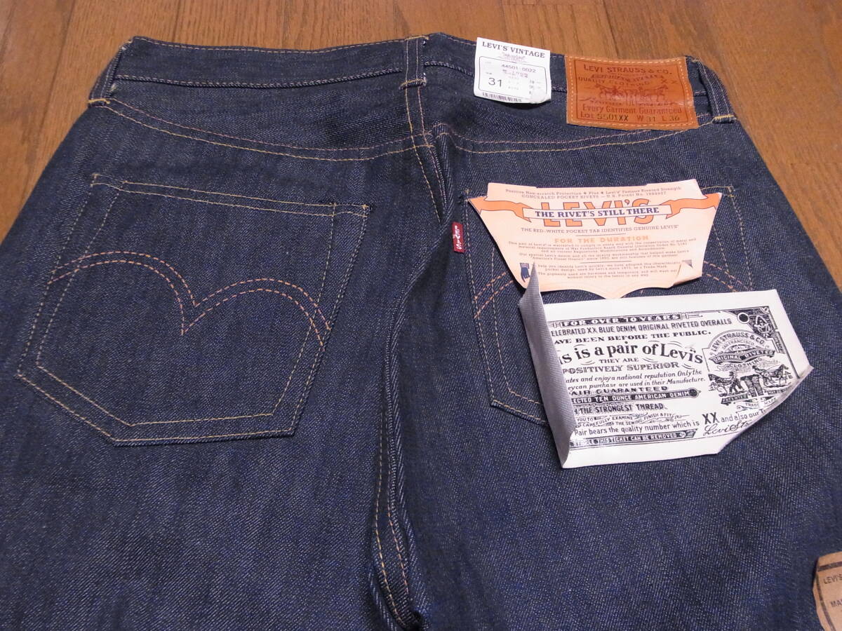 253-72/新品/未使用/デッド/1999年/USA製/米国製/LEVI'S/リーバイス/バレンシア/555/44501-0022/S501XX/大戦モデル/デニムパンツ/W31 L36 