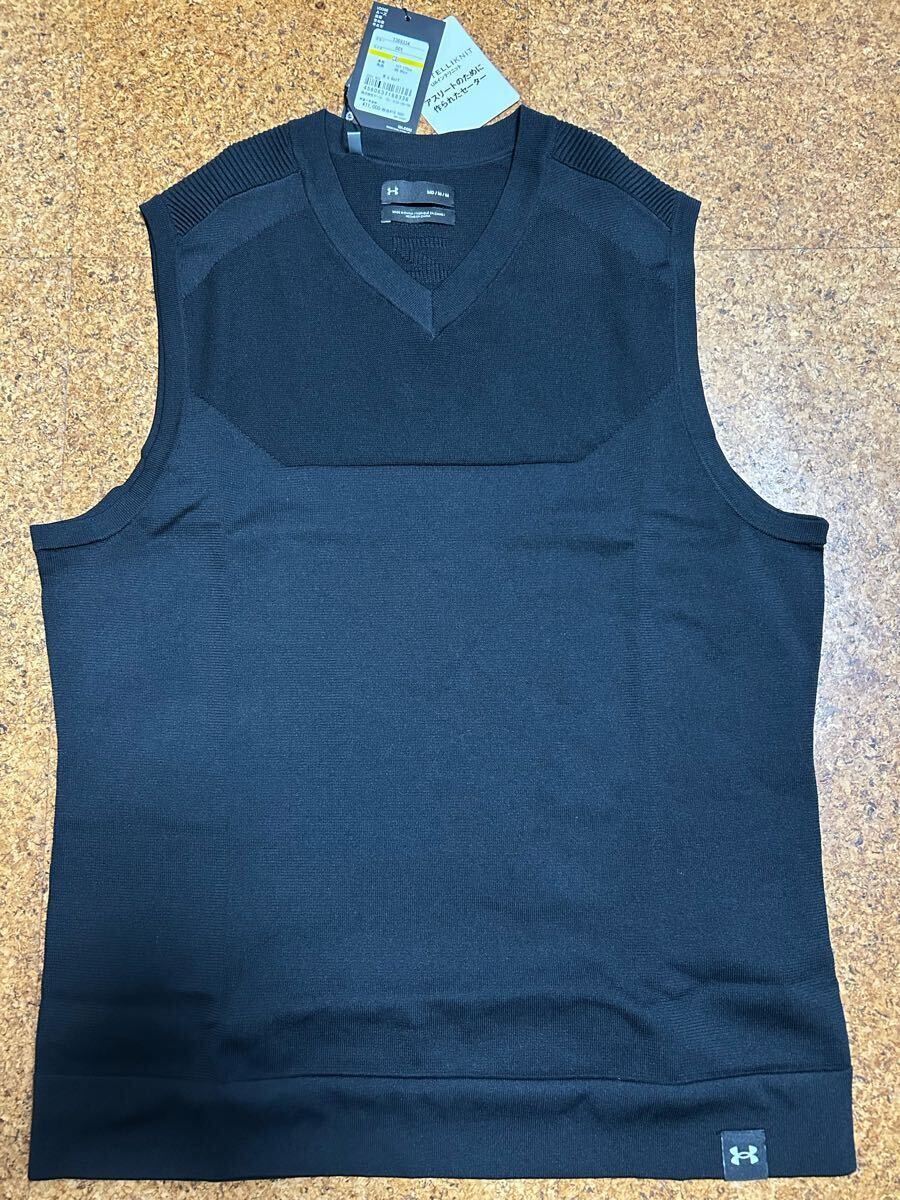 送料込み！（新品）アンダーアーマー インテリニットセーターベスト　サイズMD