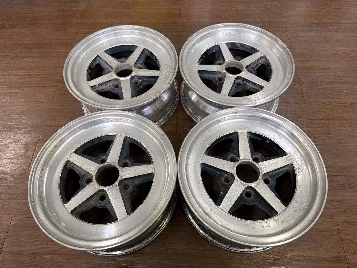 当時物　稀少　WORK Equip？ 5spoke TK ワーク　14インチ 6J +15 114.3/5H 中古4本　旧車