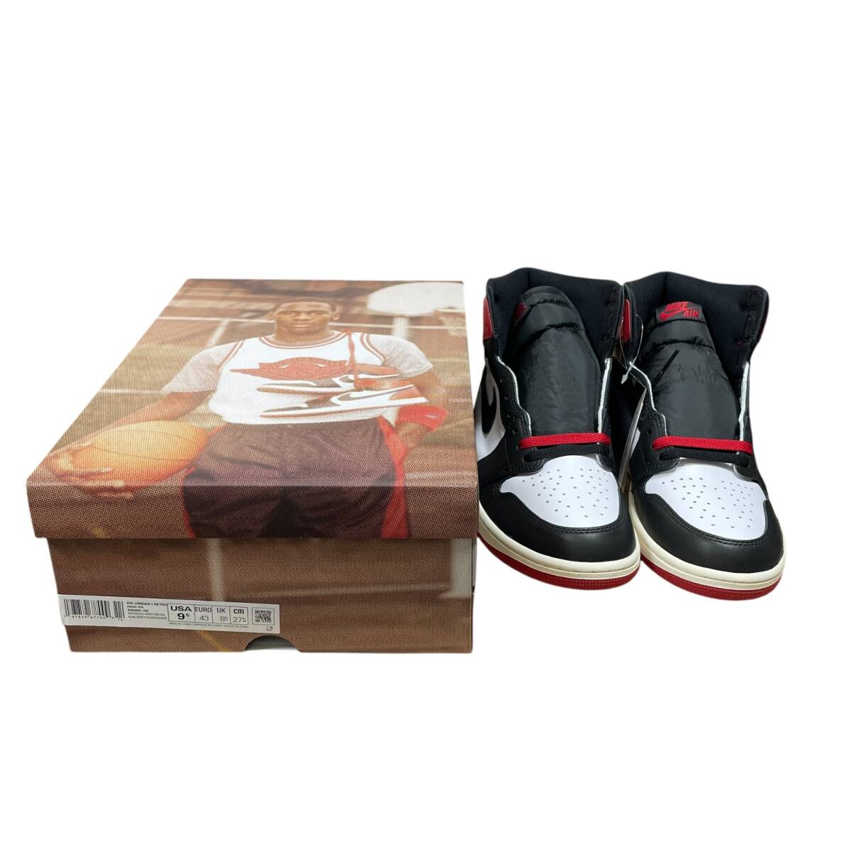 ◆未使用品◆Nike Air Jordan 1 Retro High OG ナイキ エアジョーダン1ブラックトゥリイマジンド DZ5485-106 27.5cm Q85600NH