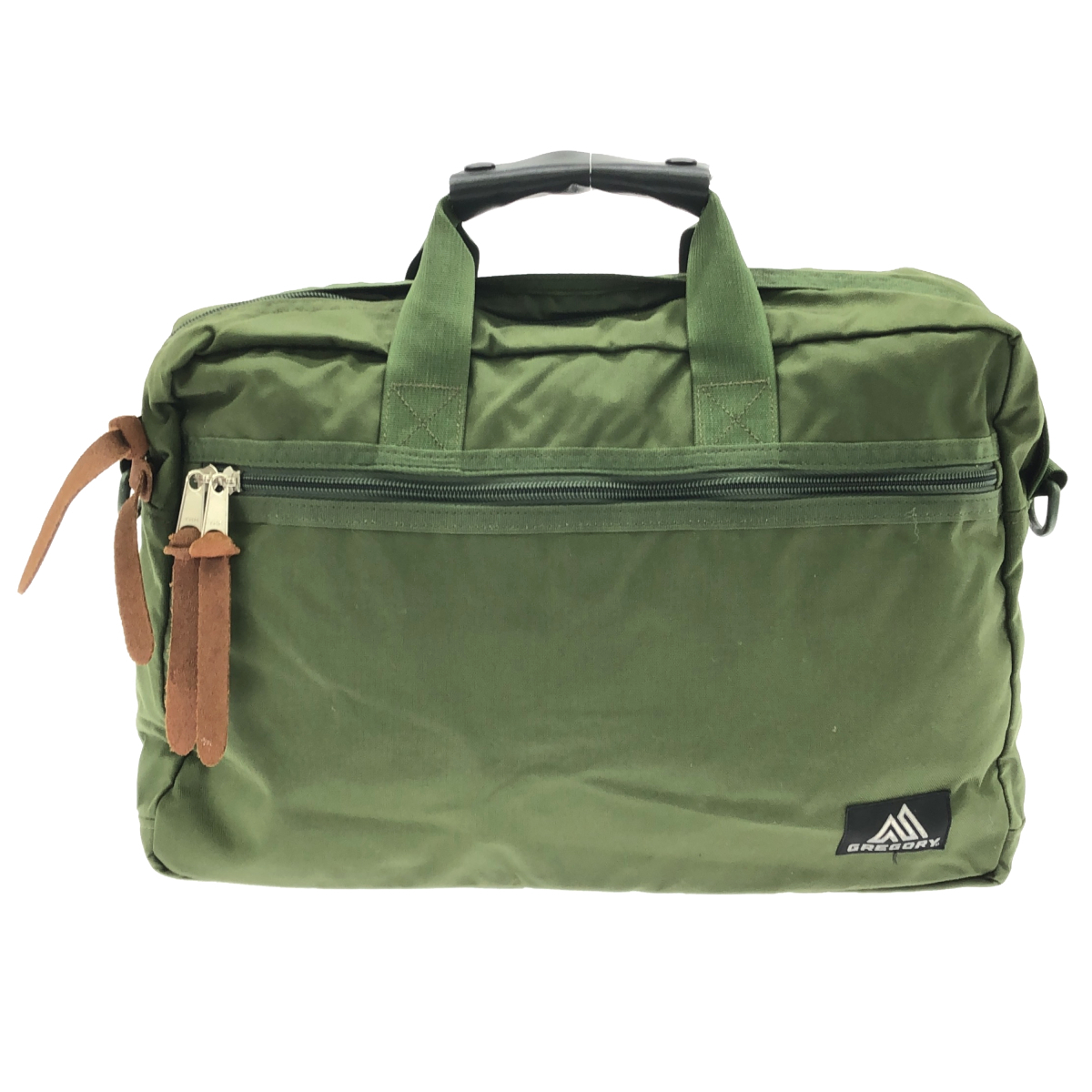 ◎中古品◎GREGORY グレゴリー Assault ビジネスバッグ ブリーフケース アサルト メンズ マイティーグリーン トートバック tsuQ82281COF