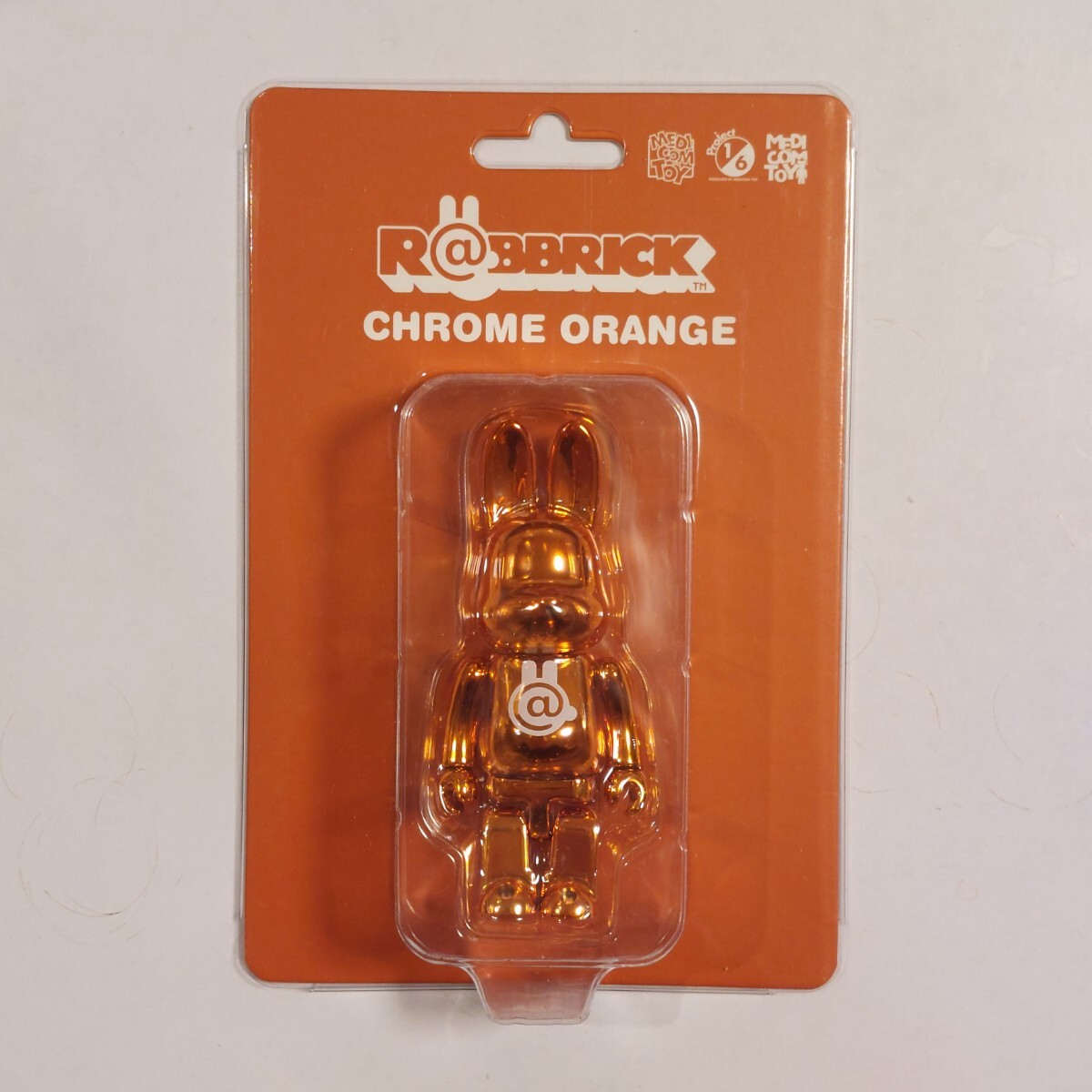 【新品未開封】R@BBRICK Chrome Orange 100% MEDICOM TOY ラブリック オレンジ メディコムトイ BE@RBRICK ベアブリック ラブブリック