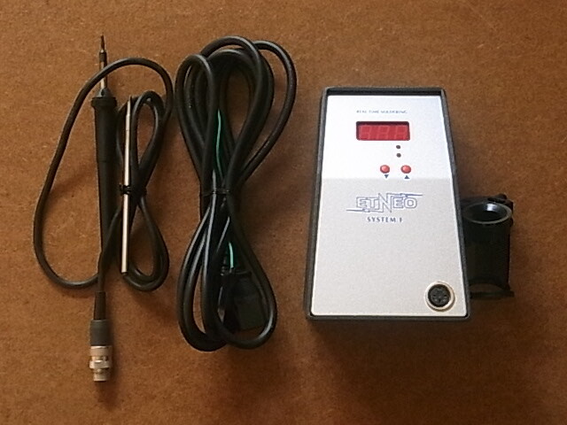 ETNEO SYSTEM F　半田ごて　温度調整可　こて先二種類　送料630円～ 中古良品