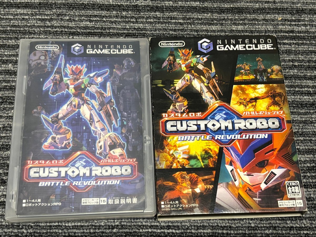 任天堂 ゲームキューブ ソフト カスタムロボ バトルレボリューション GC ケース付き