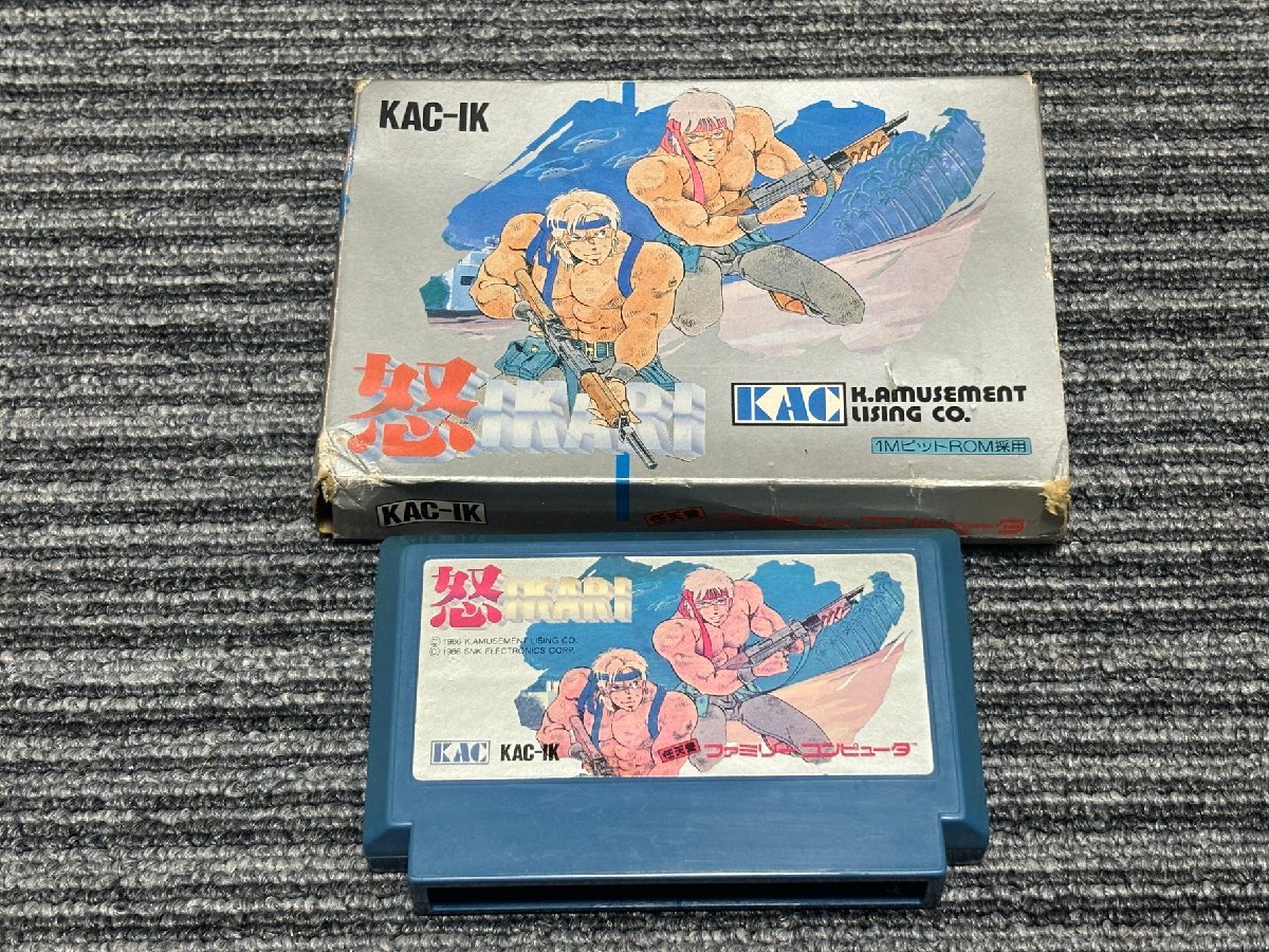 ファミコン カセット ソフト 怒 IKARI FC 箱付き 説明書 内箱無