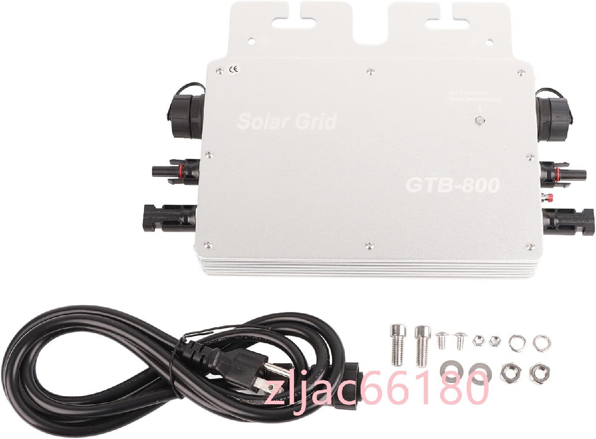 800W グリッドタイインバーター、防水 IP65 ソーラーグリッドタイマイクロインバーター、GTB800 MPPT ソーラーマイクロインバーター、WiFi