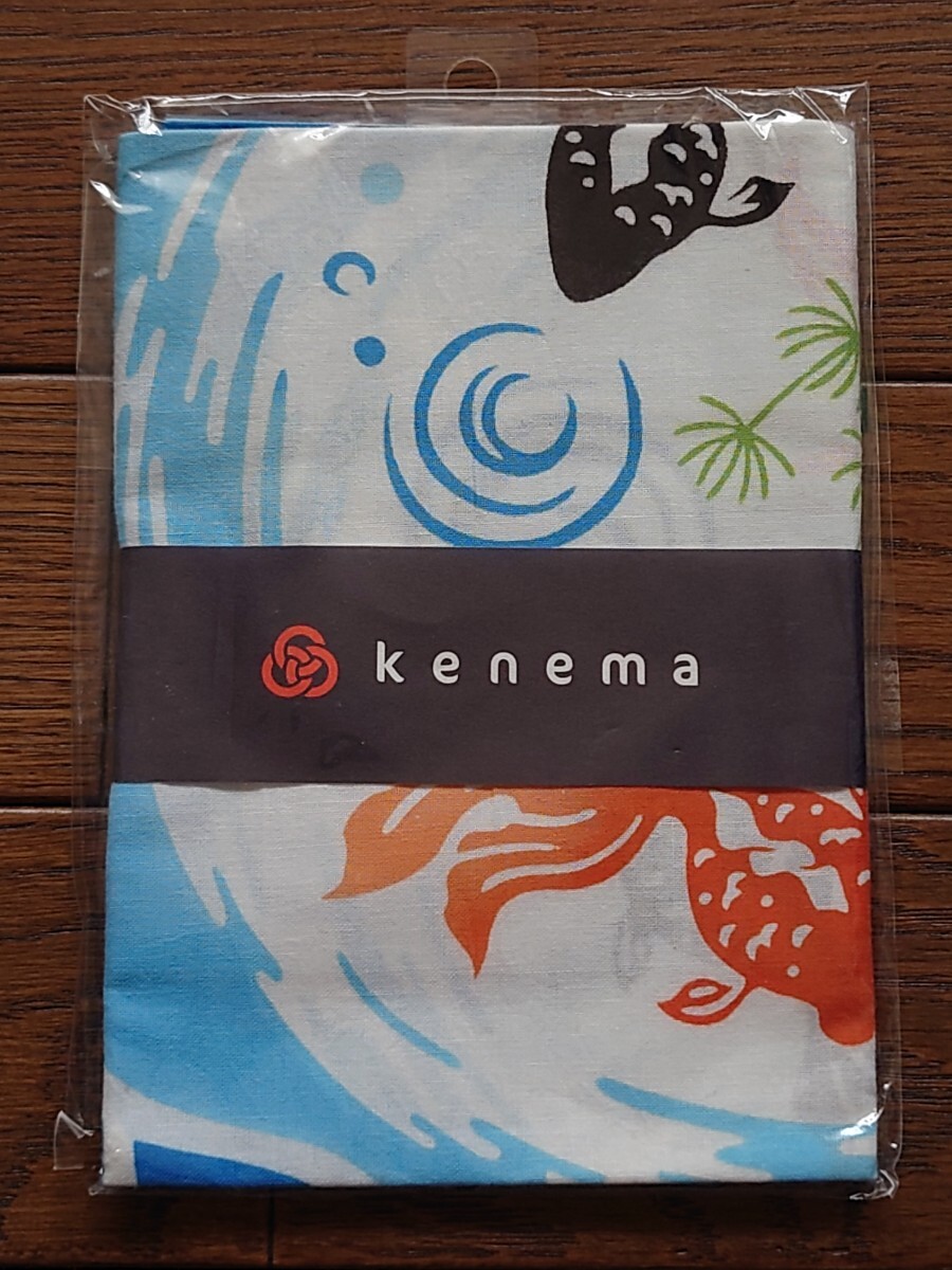 kenema（気音間）注染手ぬぐい 120221 金魚鉢 税抜1050円 2011-14年頃購入手 壁掛け（タペストリー）として 日本製 綿100% 宮本㈱