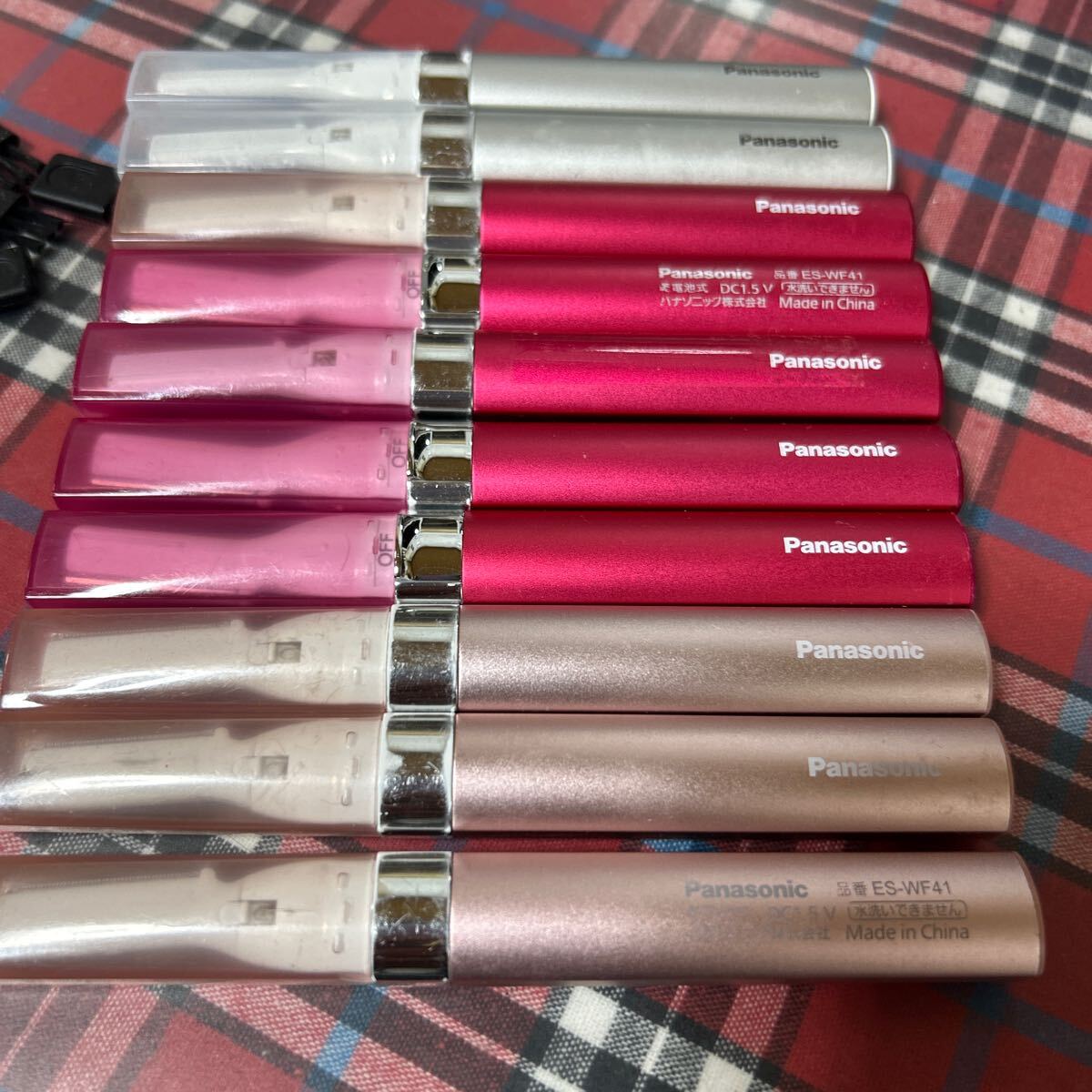 年末年始売り切り　Panasonic フェリエ ES-WF41-P フェイスシェーバー パナソニック 眉毛フェリエ美品中古10本セット