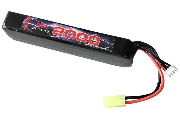 Kypom S電動ガン 11.1V 2000mAh 25C50C リポミニタミヤ コネクター 電動ガン エアガン リポ リチウムポリマー バッテリー　★