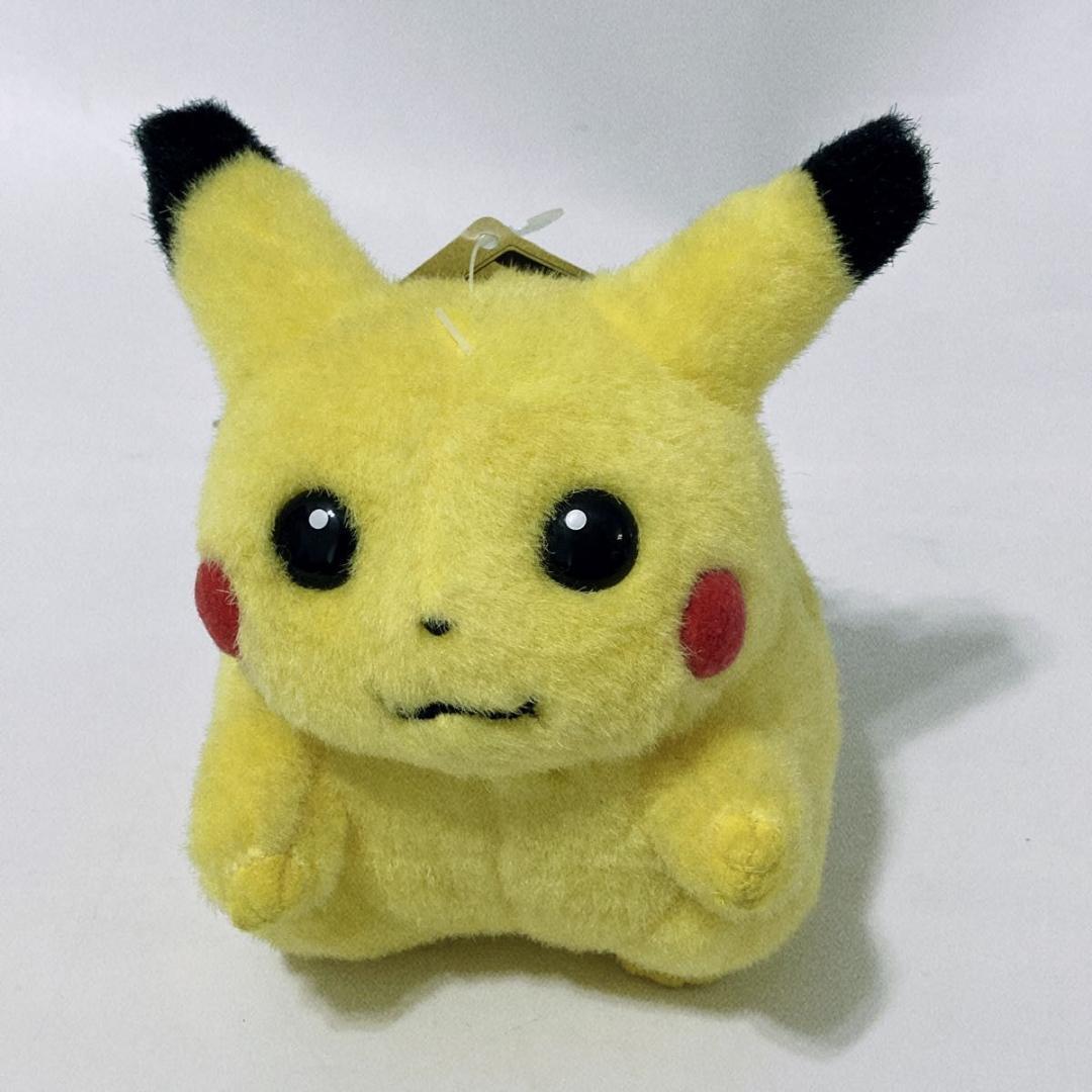 【稀少当時物】新品未使用 超希少タグ付き TOMY ピカチュウ ぬいぐるみ トミー 初代 初期 ポケットモンスター