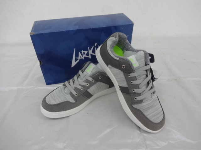 ◆新品◆LARKINS◆ラーキンス◆ローカットスニーカー◆26.0cm◆グレー◆L-6284◆37