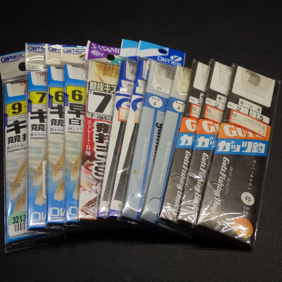 Owner キス競技用 6号 ハリス1号 その他キス仕掛セット 12枚セット ※在庫品(9k0105)※クリックポスト