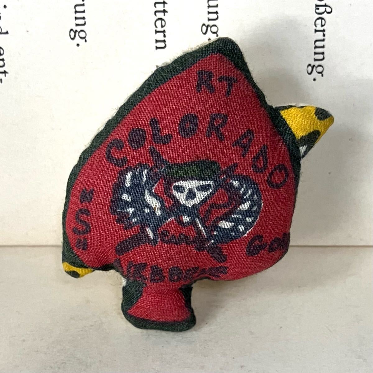 超希少 未使用品 ポールハーデン 布 ブローチ バッジ / paul harnden shoemakers ハンドメイド スペード ハーンデン