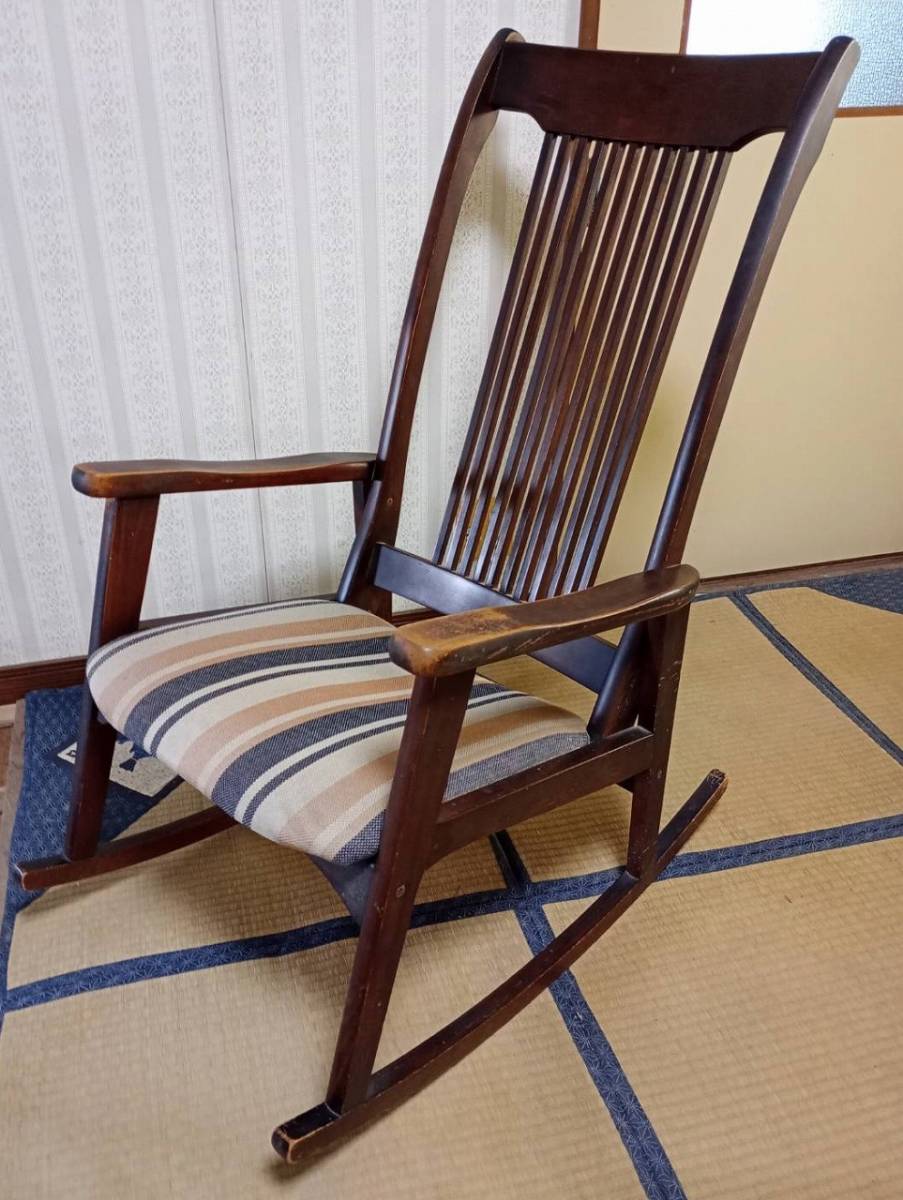アンティーク　ロッキングチェアー　ゆらり椅子　昭和レトロ　/BK54Yo