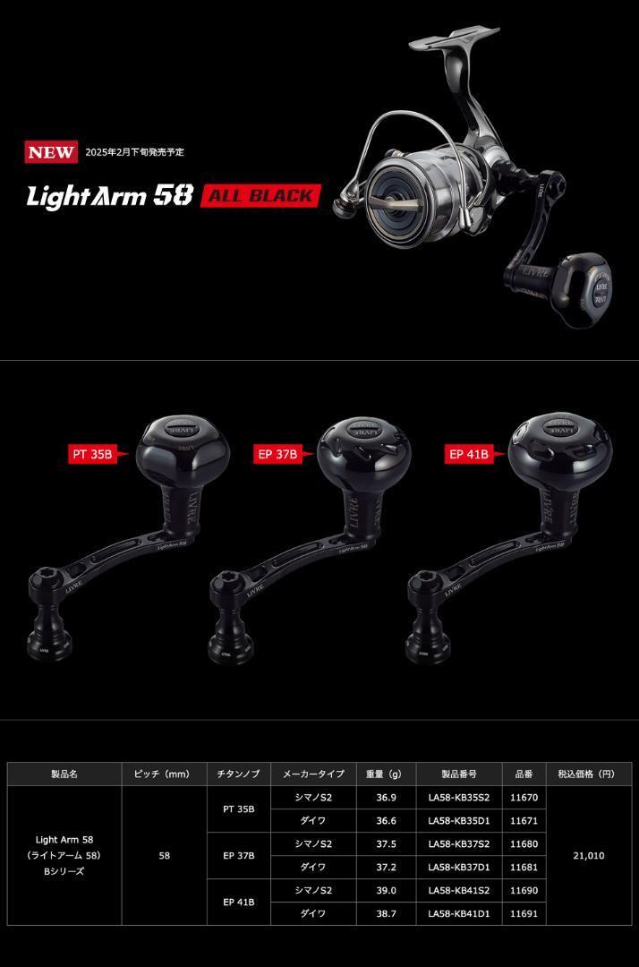 リブレ新製品　ライトアーム58 BPプロジェクト　PT35　事前コメント