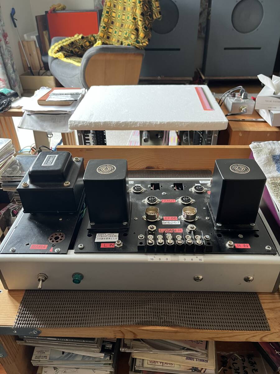 真空管アンプ 自作品 橋本アウトプットトランス HW-15-8 ×2 TANGO MX-160 他 ジャンク 長期保管品 A-702