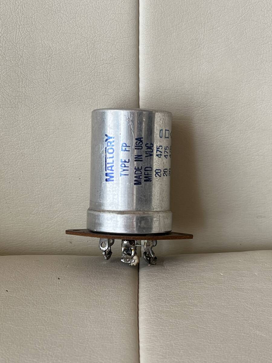 MALLORY 電解コンデンサ TYPE FP 20MFD 475VDC USA製 長期保管品 A-730